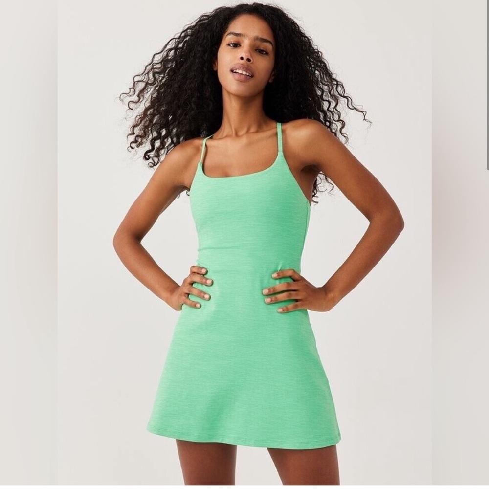 NWT outdoor voices move free dress in jadeite